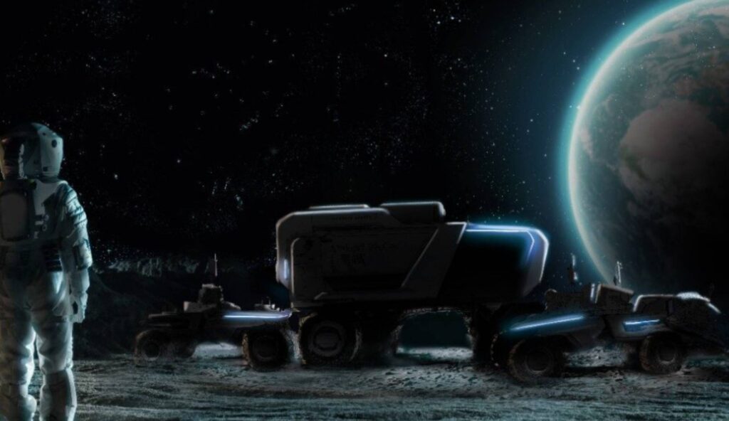 A General Motors está se unindo à Lockheed Martin para produzir um rover lunar.